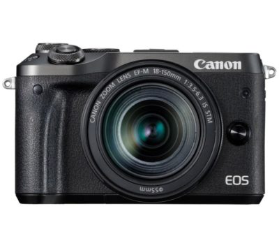 CANON EOS M6 Mirrorless Camera with 18-150 mm f/3.5-6.3 Wide-angle Zoom Lens - Black